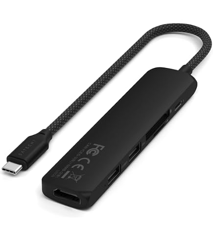 Amazon.com: Satechi 4 in 1 USB C Hub Multiport Adapter with HDMI